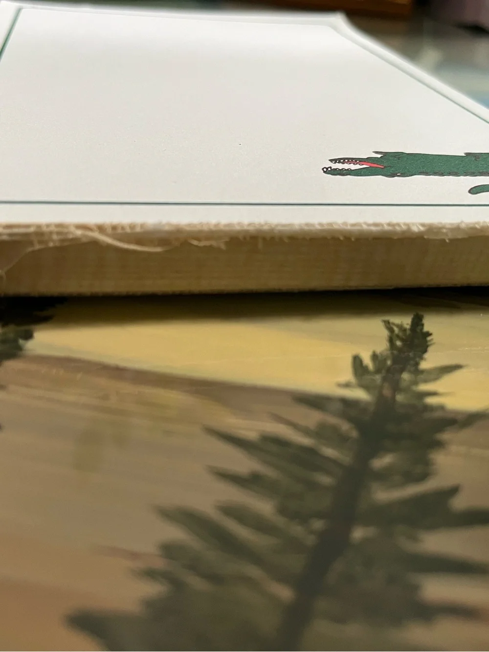 Vintage Lacoste Alligator Paper Note Pad 1980s